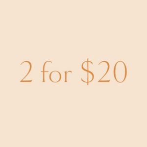 2 for $20